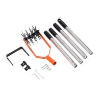 Rotary Cultivator Garden Tool with Ergonomic Handle for Efficient Soil Cultivation and Adjustable Handle Length Hand Tiller for Gardening