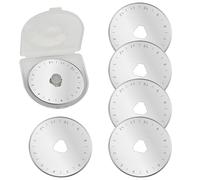 Rotary Cutter Blades 45mm, 5PCS Universal 45mm Titanium Heavy-Duty Replacement Blades for Fabric Cutter Wheel- Ideal for Quilting Sewing Craft