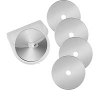 Rotary Cutter Blades, 60mm Replacement Blades 5Pack,Fits Fiskars,OLFA,Martelli,Dremel,Truecut,DAFA,Fabric Cutting Blades Refill for Quilting Scrapbooking Sewing Arts &Crafts,SKS-7, Silver (5pcs)