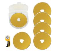 Rotary Cutter Blades for Fabric,45mm Replacement Blades 5PCS,Fits for Fiskars,OLFA,Dremel,Martelli,Truecut,DAFA,Fabric Cutting Blades Refill for Sewing Quilting Accessories Scrapbooking