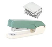 Rotary Desktop Stapler - ABS Swing Arm 360 Degree Swivel Tool, Anti Jam Heavy Duty 50 Sheet Capacity, Compact 15.5x4x6.5cm Ergonomic Build, Blue Green Black Options | Multi Functional Binding Stapler