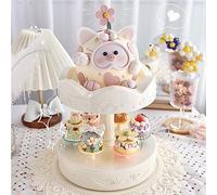 Rotary Dessert Sushi Driver Automatic Carousel Turn Around Dessert Machine Cake Display Table Birthday Party Decoration Table for Wedding Party Supplies