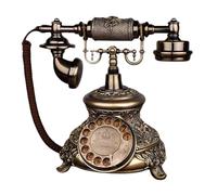 Rotary Dial Vintage Telephone Corded Analog Landline Telephone Desk Phone, Classic Retro Home Rotate Landline Telephone for Bedroom/Office