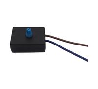 Rotary Dimmer Switch 120V Wall Mounted Controller 48x32x19mm Black | Compact 48x32x19mm black rotary dimmer switch designed for 120V indoor fixtures and easy everyday installation.