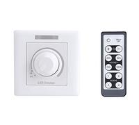 Rotary Dimmer Switch Light Brightness Adjustable Panel Dimmer with Remote Controller (220V)