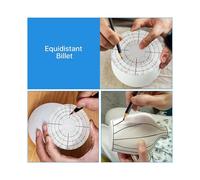Rotary Disc Pottery Wheel Trimmer Tool Set for Potters and Clay Artists Clay Tools with Metal Pottery Throwing Wheel