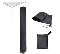 Rotary Dryer Cover 600D Oxford Weatherproof Grey(Black 16x16x180cm)