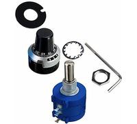 Rotary Encoder 3590s Precision Potentiometer Multiturn Resistor Adjustable Resistor with Turns Counting Dial Rotary Encoder Potentiometers Knob(1K Ohm)