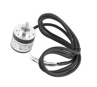 Rotary Encoder 600 PPR Incremental Encoder Magnetoelectric Rotation Encoder for Angle and Acceleration Measurement Compatible with 5V to 24V DC AB Phase Output 6mm Shaft Diameter