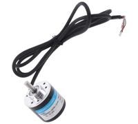 Rotary Encoder, Incremental Optical Motion Control Component, 600 P/R, DC 5-24V, 0.24 in / 6 mm Solid Shaft, 4.9 ft / 1.5 Meters Cable, 1.5 in / 3.8 cm for Precise Motion Feedback