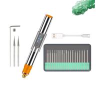 Rotary Engraving Pen - Portable Machine, Multipurpose Engraving Pencil, Carving Tool Decoration, Crafts, Precision Security, Reliability, Ease | for Glass, Wood, Stone, Metal, Hobby Creation