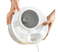 Rotary Fruit Washing Basin, Vegetable Washer and Kitchen Drainer | Double Layer Strainer for Grapes, Strawberries, Tomatoes at Home Kitchen