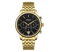 Rotary GB00379/04 Gold Plated Chronograph Bracelet Watch - W13180
