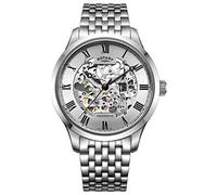 Rotary Greenwich Men's Silver Dial Stainless Steel Bracelet Watch