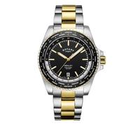 Rotary GB05371/04 Henley Two Tone World Time Bracelet Watch - W13203