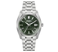 Rotary Gents Lumen Green Dial Stainless Steel Automatic Watch
