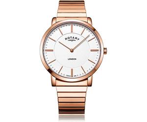Rotary Gents Rose Gold PVD Expander London GB02767/02