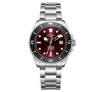 Rotary Gents Seamatic Red Dial Stainless Steel Automatic Watch