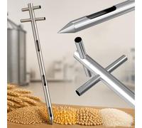 Rotary Grain Sampling Tube 3/4" 1" 1 1/4", Rotary 3 Slot Sampler Probe Tool for Lawn/Garden/Farm/Food Processing Plant, Grain Sampling Pin(DIA 19MM(3/4in),L 60cm(23.6in))