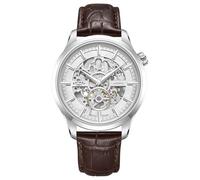 Rotary Greenwich | Silver Skeleton Dial | Brown Leather Strap GS02945/06