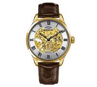 Rotary GS02941/03 Greenwich Automatic Brown Leather Strap Watch - W13137