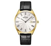 Rotary Ultra Slim GS08013/01 Black Leather Strap Watch - W13136