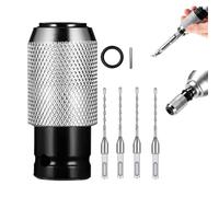 Rotary Hammer Adapter with Impact Drill Bits Set,Electric Hammer to Drill Converter,Air Hammers Socket Adapter,with Four Different Sized Drill Bits,Improve Work Efficiency (2)