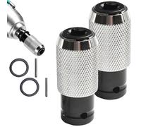 Rotary Hammer Adapter with Impact Drill Bits Set, Electric Hammer to Drill Converter, Portable Electric Hammer Converter Wrench Adapter with 4 Impact Drill Bits (2×Adapter)