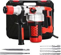 Rotary Hammer Drill, 1200W Electric Impact Demolition Tool for Wall Drilling, Grooving, and Ground Breaking