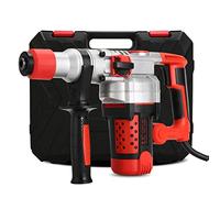 Rotary Hammer Drill 9Amp 2000W Heavy Duty SDS-Plus, 3 Functions, Speed Control, Adjustable Handle, Carrying Case for Drilling & Chiseling Applications