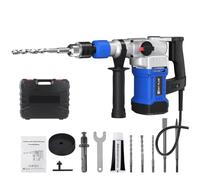 Rotary Hammer Drill Kit | SDS Plus 3-in-1 Drill - Electric Demolition Jack Hammer Concrete Drill Breaker Kit Hammer Breakers Tool