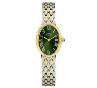 Rotary Heritage Astoria 22mm Green Oval Dial Two Tone Bracelet Watch