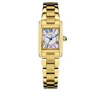 Rotary Ladies Heritage Astoria Mother of Pearl Dial Rectangular Gold Plated Stainless Steel Bracelet Watch