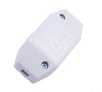 Rotary Inline Dimmer Switch for 220V Indoor Use with ON/OFF Function, Rated Current 1A, Compatible with Lamp Line Wiring (White)