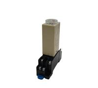 Rotary Knob 10S/30S/60S/3M/5M/10M/30M/60M Delay Timer Time Relay AC220V DC24V 12V H3Y-2 With Base Socket(DC24V,5S)