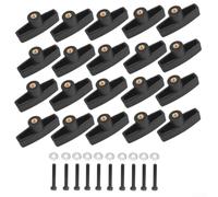 Rotary Knob Depth Adjustment M6x22 with Screws - Fine Tuning Knob for Workshop Tools & Machinery 20pcs