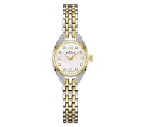 Rotary Ladies Cocktail Silver Dial Two Tone Stainless Steel Watch