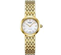 Rotary Ladies Diamond Set Gold PVD Bracelet Analogue Watch Balmoral LB00900/41/D