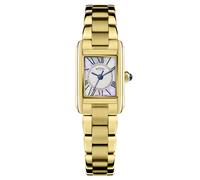 Rotary Ladies Heritage Astoria Mother of Pearl Dial Rectangular Gold Plated Stainless Steel Bracelet Watch