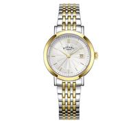 Rotary Ladies Heritage Silver Dial Silver & Gold Plated Stainless Steel Bracelet Watch