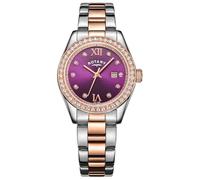 Rotary Ladies Two Tone Rose Gold Plated Bracelet Watch LB03042/17