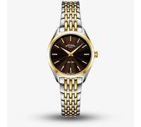 Rotary Ladies Ultra-Slim Two-Tone Black Dial Watch LB08011/49