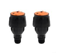 Rotary Lawn Sprinklers 2 Pack 360 Degree Spray Pattern 1/2 Inch Male Thread for Irrigation Hose Compatibility 550L H Flow (Red 550LH)