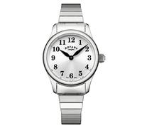 Rotary Ladies Heritage Altera White Dial Stainless Steel Expandable Strap Watch