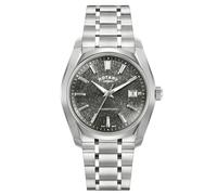Rotary Lumen Men's Grey Dial Stainless Steel Bracelet Watch