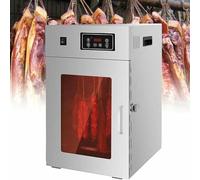 Rotary Meat Dryer, Commercial Food Dryer, 360° Rotation, Stainless Steel Sausage Dryer, Chicken, Duck, Fish, Beef with 24 Hours Digital Timer(Can dry 7.5kg)