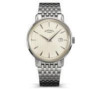 Rotary Men's 1895 Stainless Steel Bracelet Watch