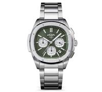 Rotary Mens Apex 100 Chronograph Green Dial Stainless Steel Bracelet Watch