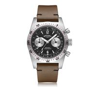 Rotary Men's Black Dial Brown Leather Strap Limited Ediiton Watch