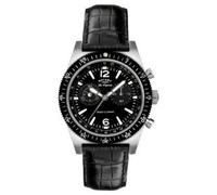 Rotary Mens Black Leather Strap Watch GS90031-19